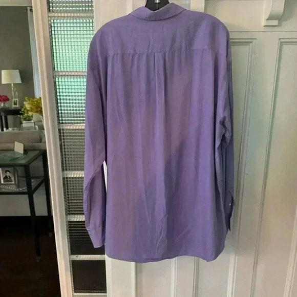 Peter Millar seaside collection men’s button up shirt lavender size XL - Picture 3 of 10